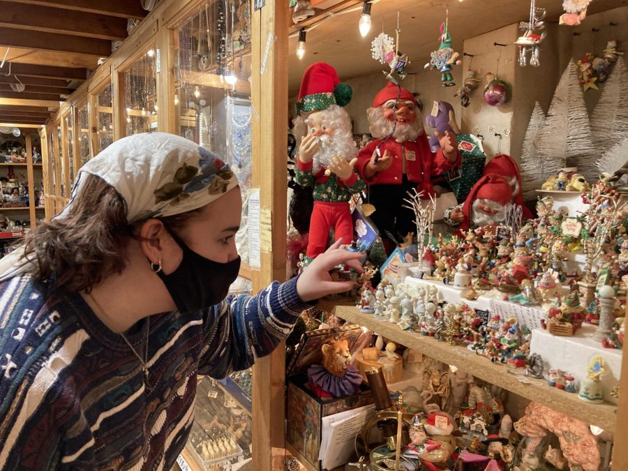 Take a gander...To support business owners of Souderton’s community as well as a sustainable future, sophomore Lily Burrell shops Christmas décor at the Barn Attic this gift-giving season. The Barn Attic has maintained an inventory of hundreds of thousands of vintage and antique items throughout its 150-year history.