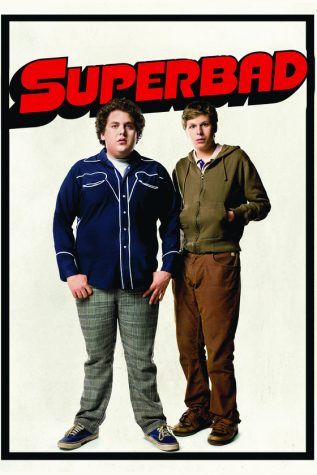 Preparing for adulthood… Seth and Evan, played by Jonah Hill and Michael Cera respectively, stand on the poster of the studio comedy “Superbad,” released in 2007. This movie stands as one of both Hill and Cera’s breakout roles spiraling them further into the film industry.