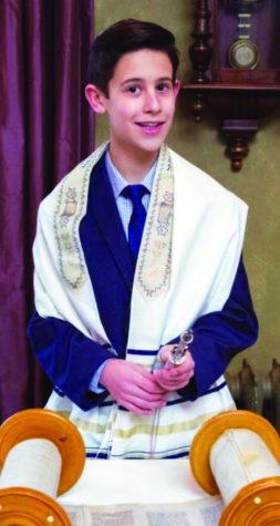 “Mazel tov!”...showing his commitment, senior Jared Archer completed his Bar Mitzvah at age 13 surrounded by friends and family. 