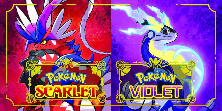 Paradox Pals...Standing proud, Koraidon (left) and Miraidon show off their Apex Build and Ultimate Mode forms respectively. Known as the Paradox Pokémon, Koraidon and Miraidon accompany the player in their respective games.