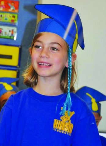 Moving up…Preparing for the next step, West Broad 5th grader Ashley Magnus graduates in 2016. Magnus will graduate from Souderton Area High School on June 12.