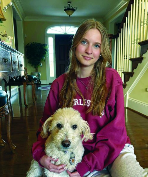 “My dog's name is Bella, and I named her when I was five years old after my preschool friend, Isabella, because I really liked that name.” - Sophomore Ashlyn Manley